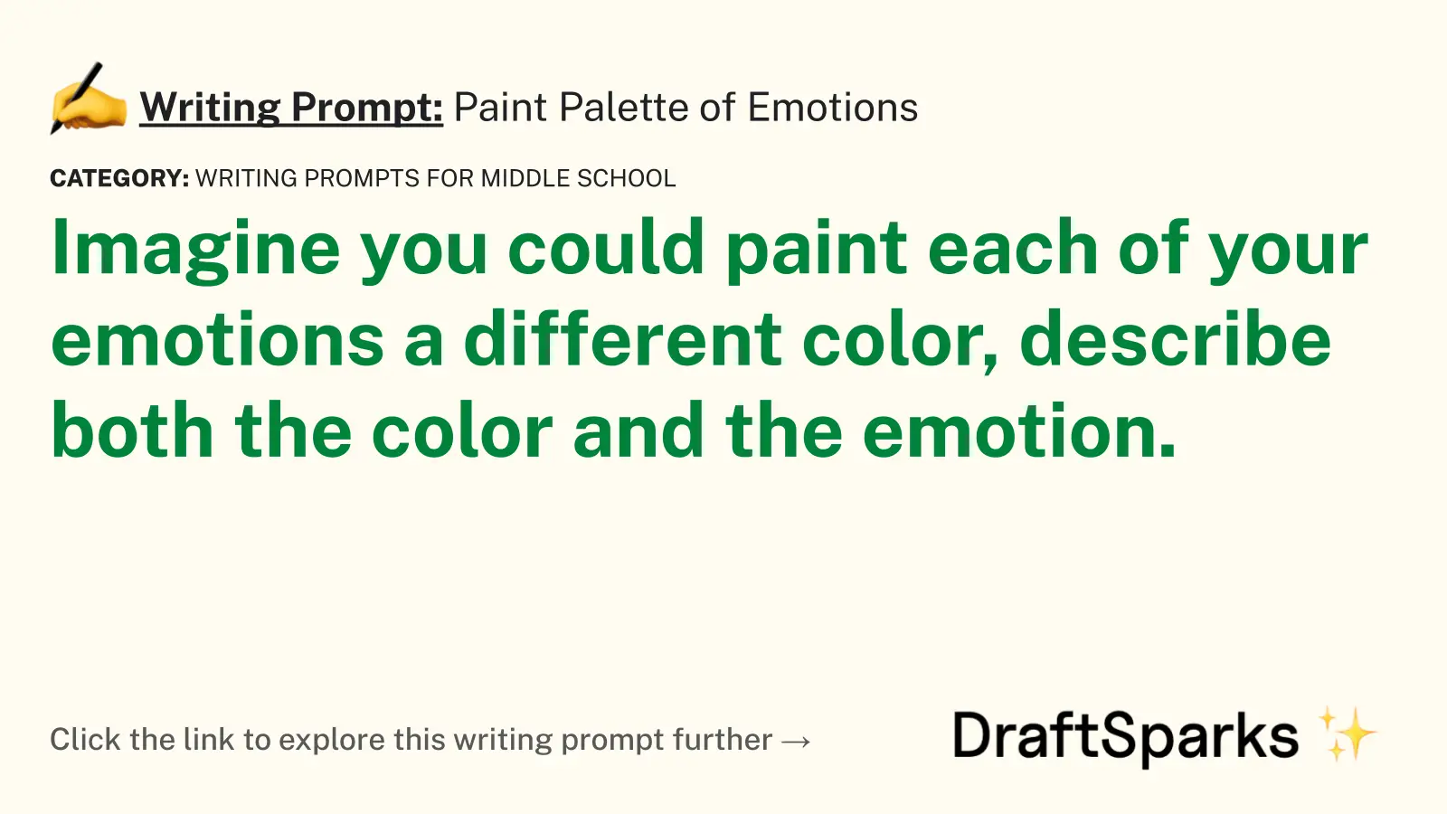 Paint Palette of Emotions
