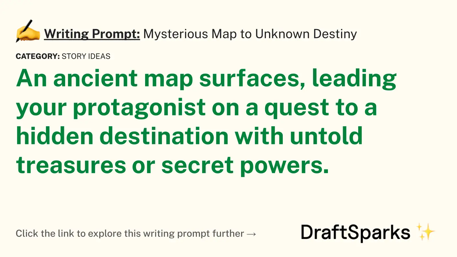 Mysterious Map to Unknown Destiny