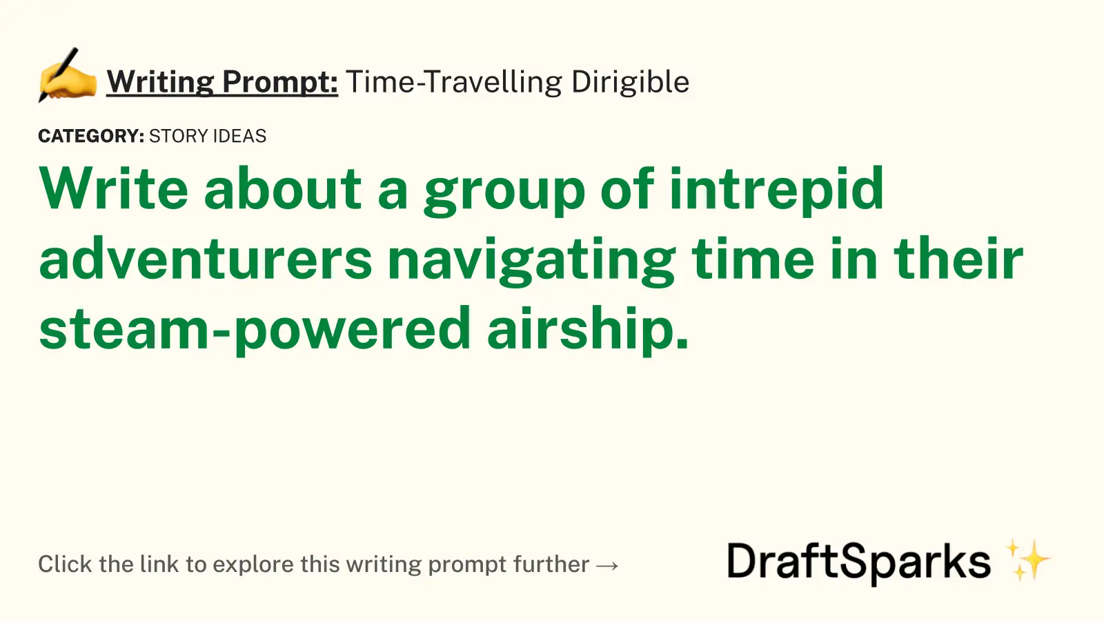 Time-Travelling Dirigible
