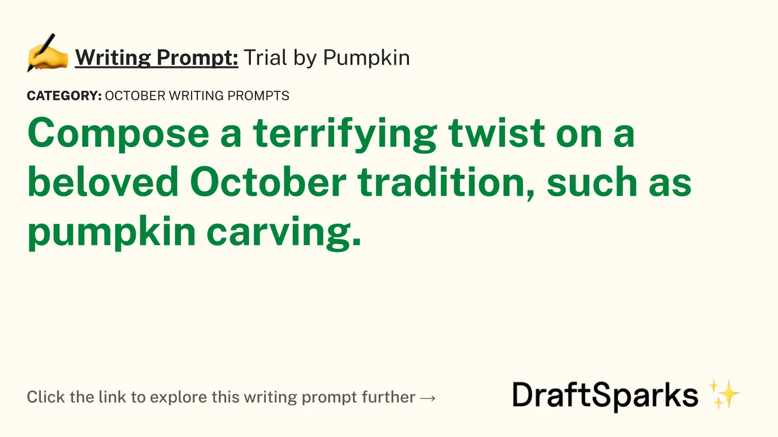 Trial by Pumpkin