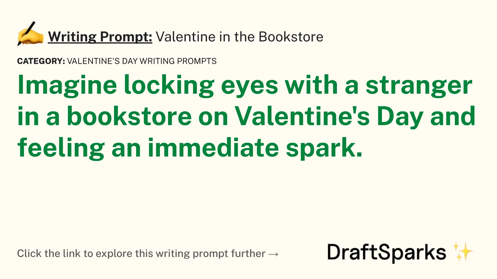 Valentine in the Bookstore