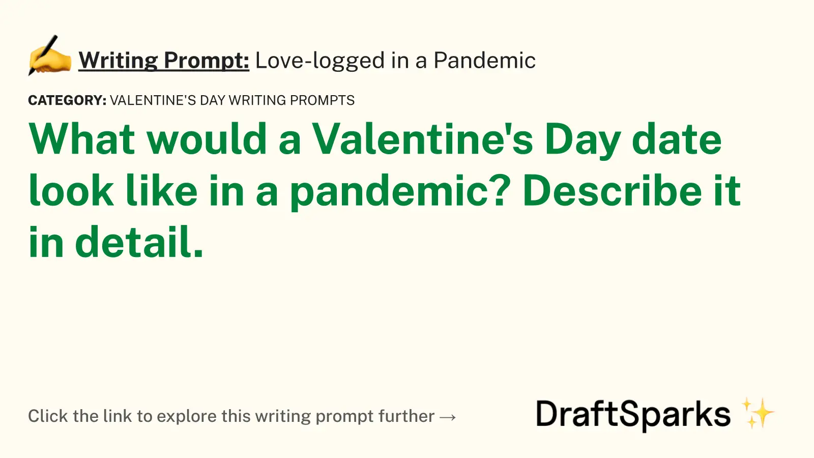 Love-logged in a Pandemic