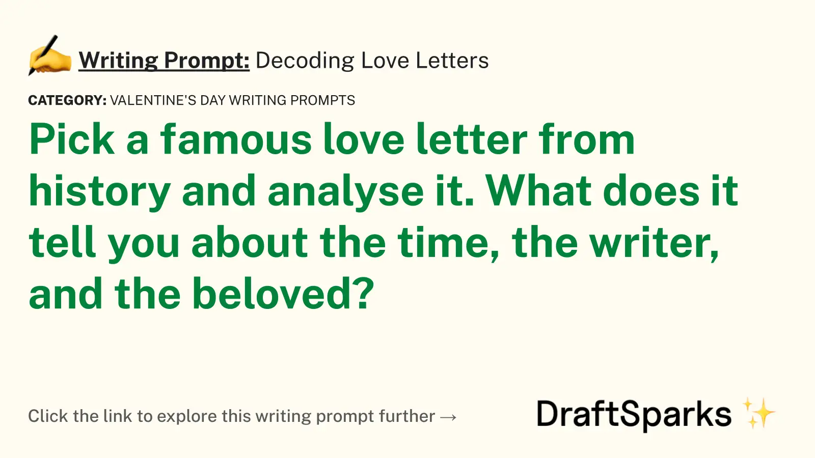 Decoding Love Letters