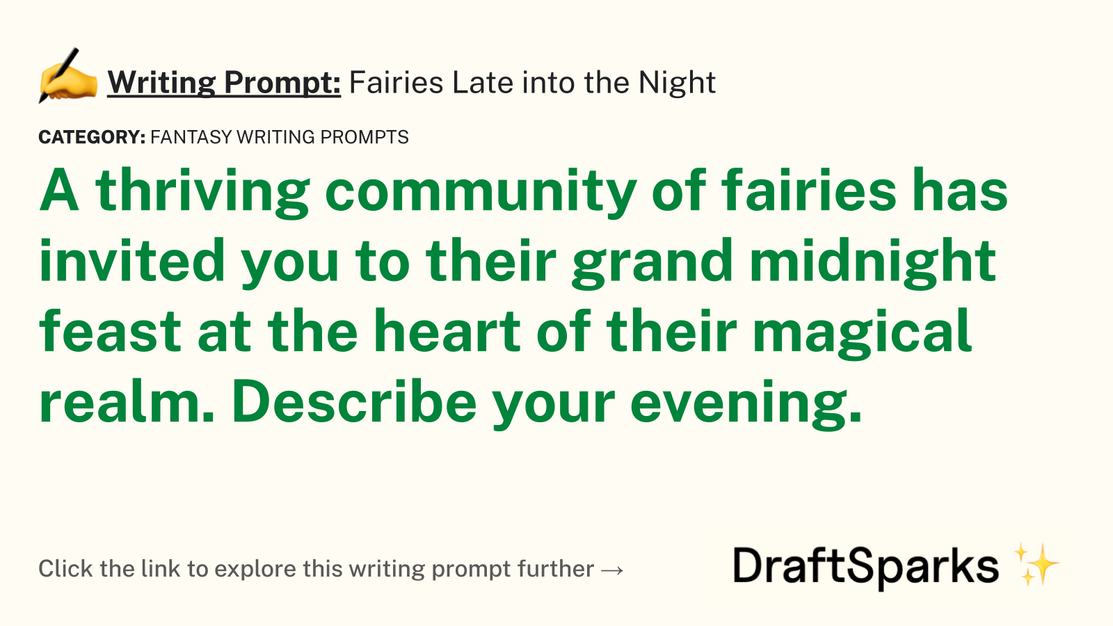 Fairies Late into the Night