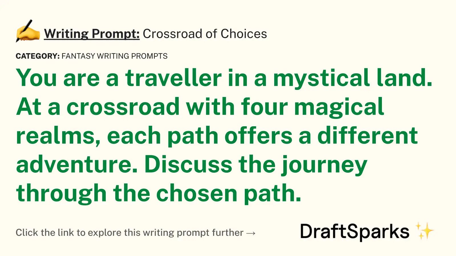 Crossroad of Choices
