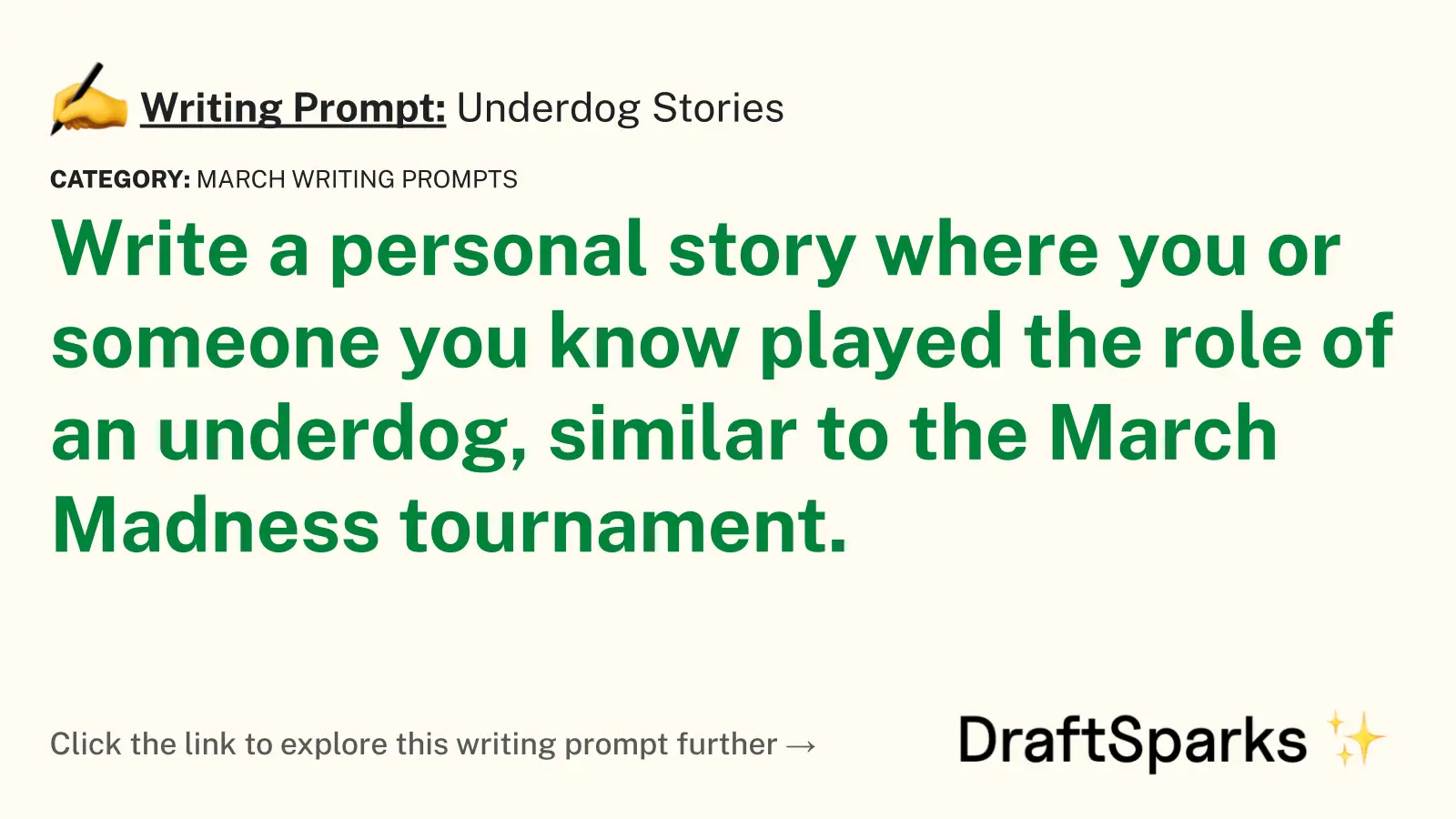 Underdog Stories