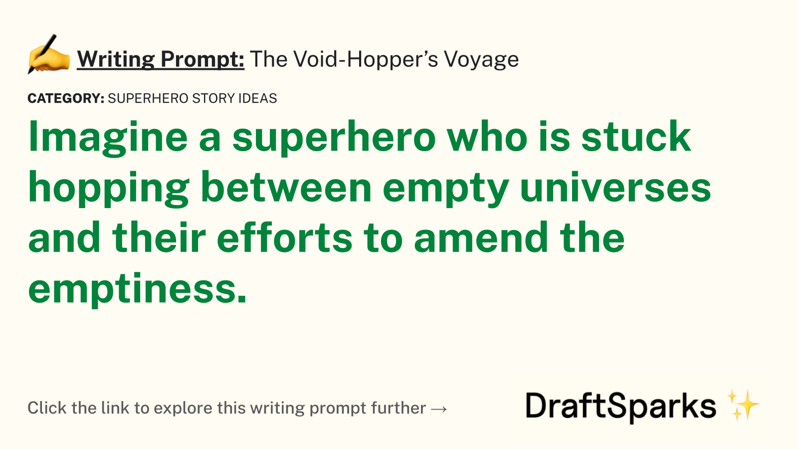 The Void-Hopper’s Voyage