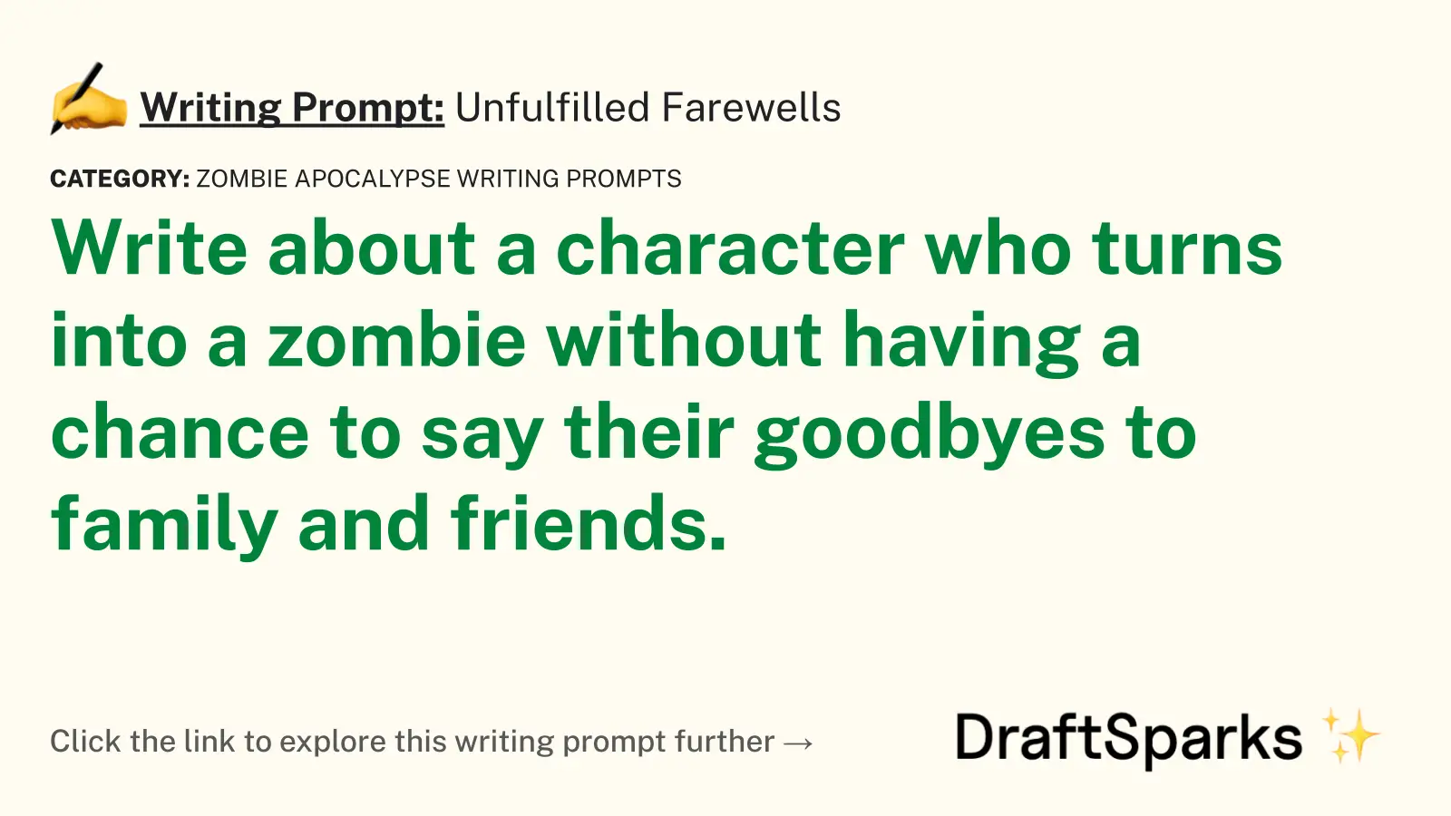 Unfulfilled Farewells