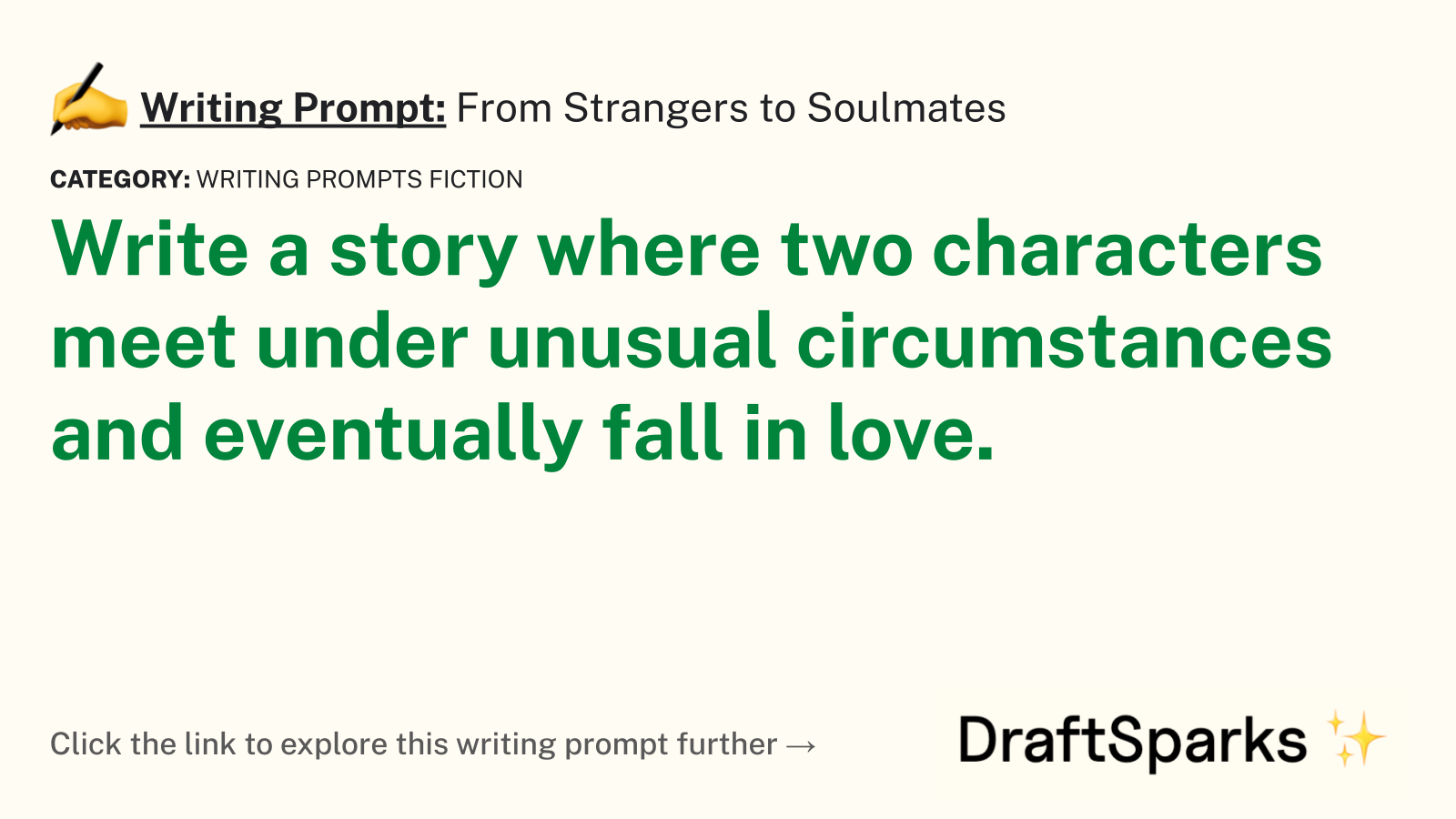 From Strangers to Soulmates