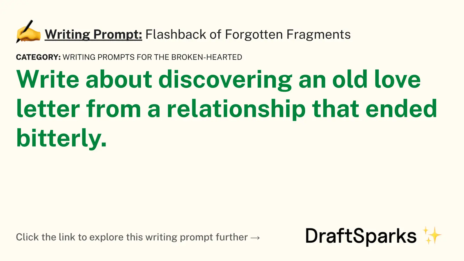 Flashback of Forgotten Fragments