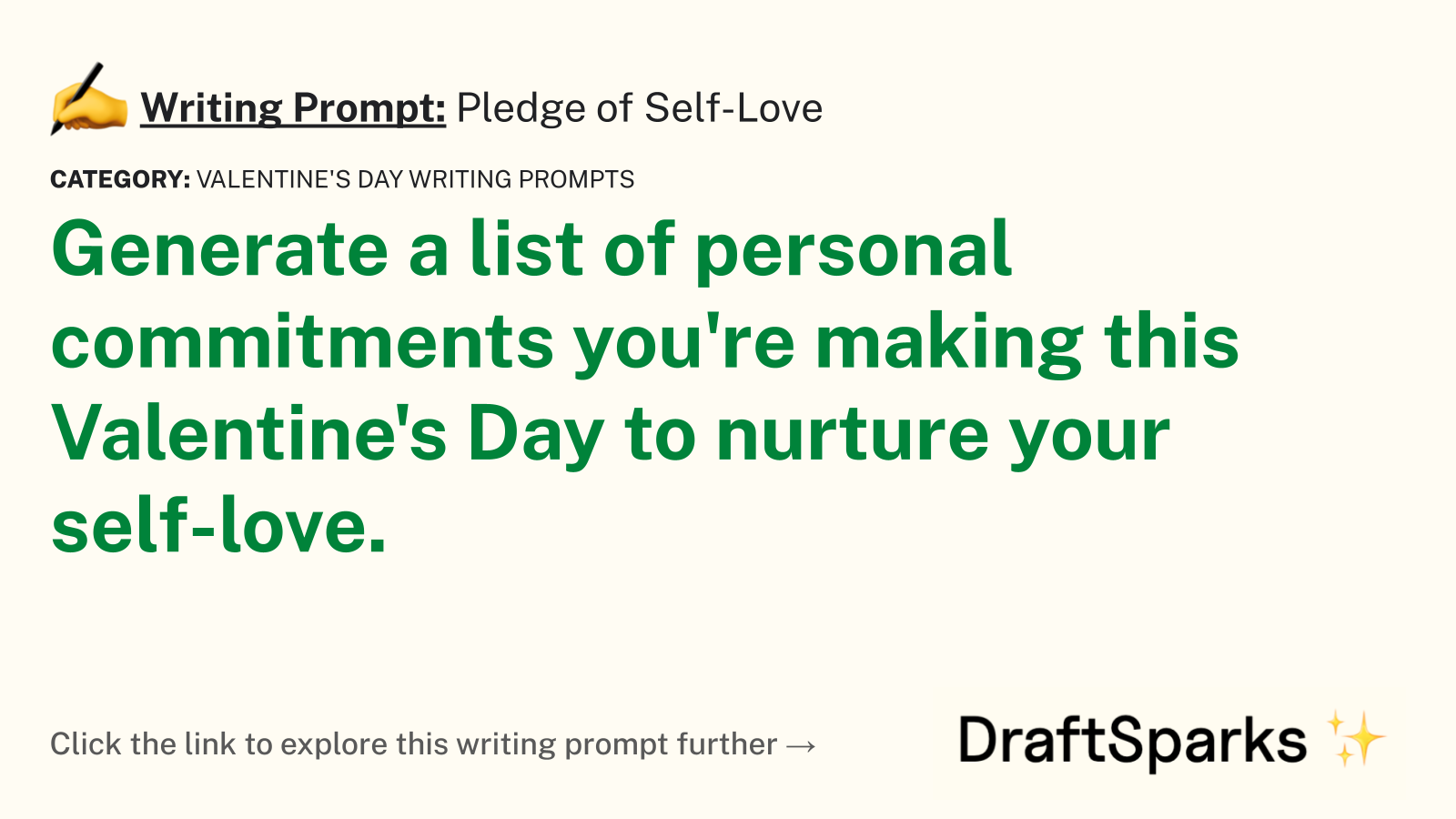 Pledge of Self-Love