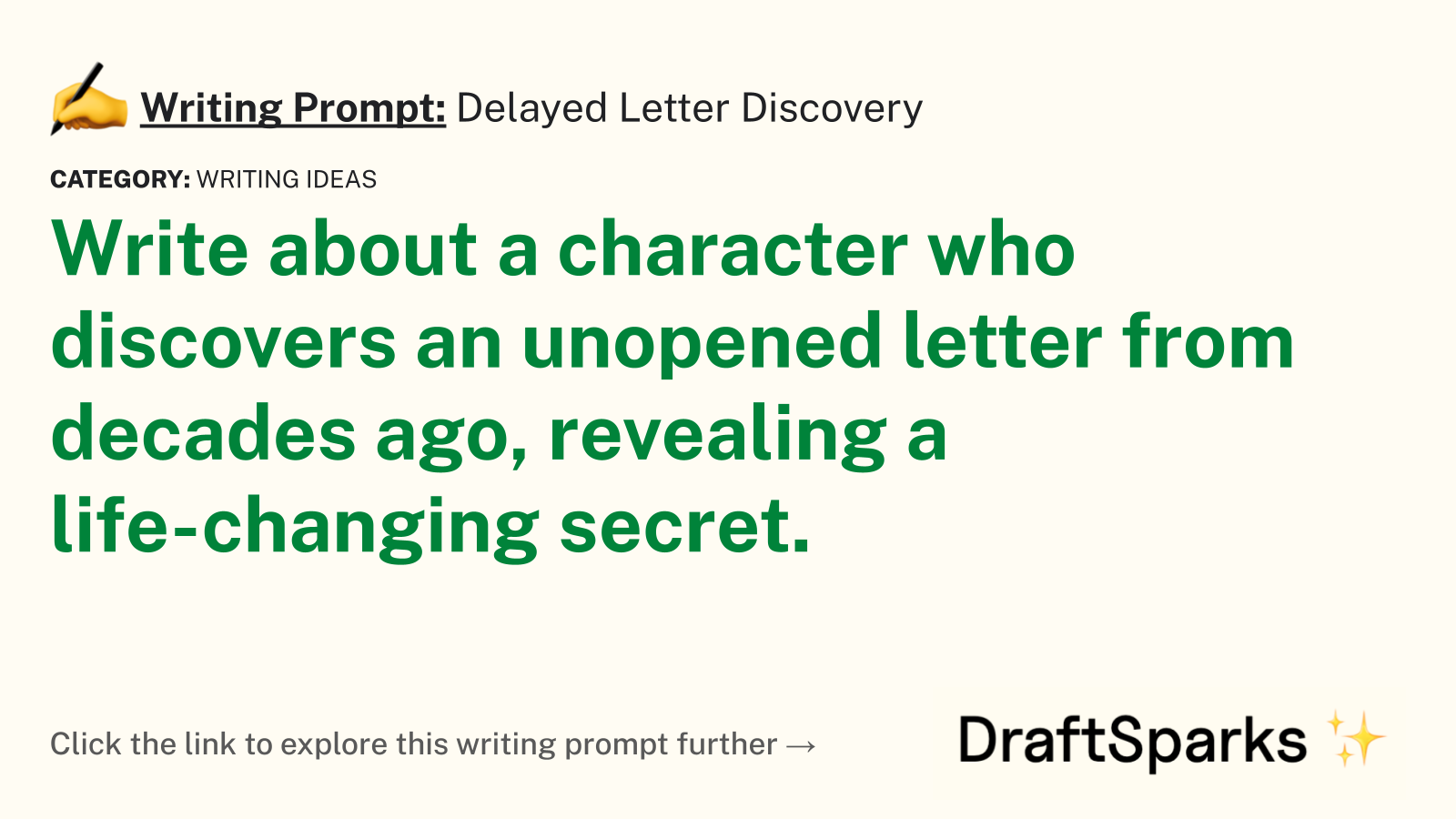 Delayed Letter Discovery