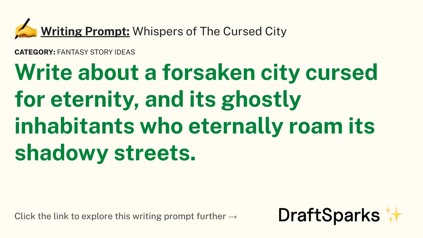 Whispers of The Cursed City