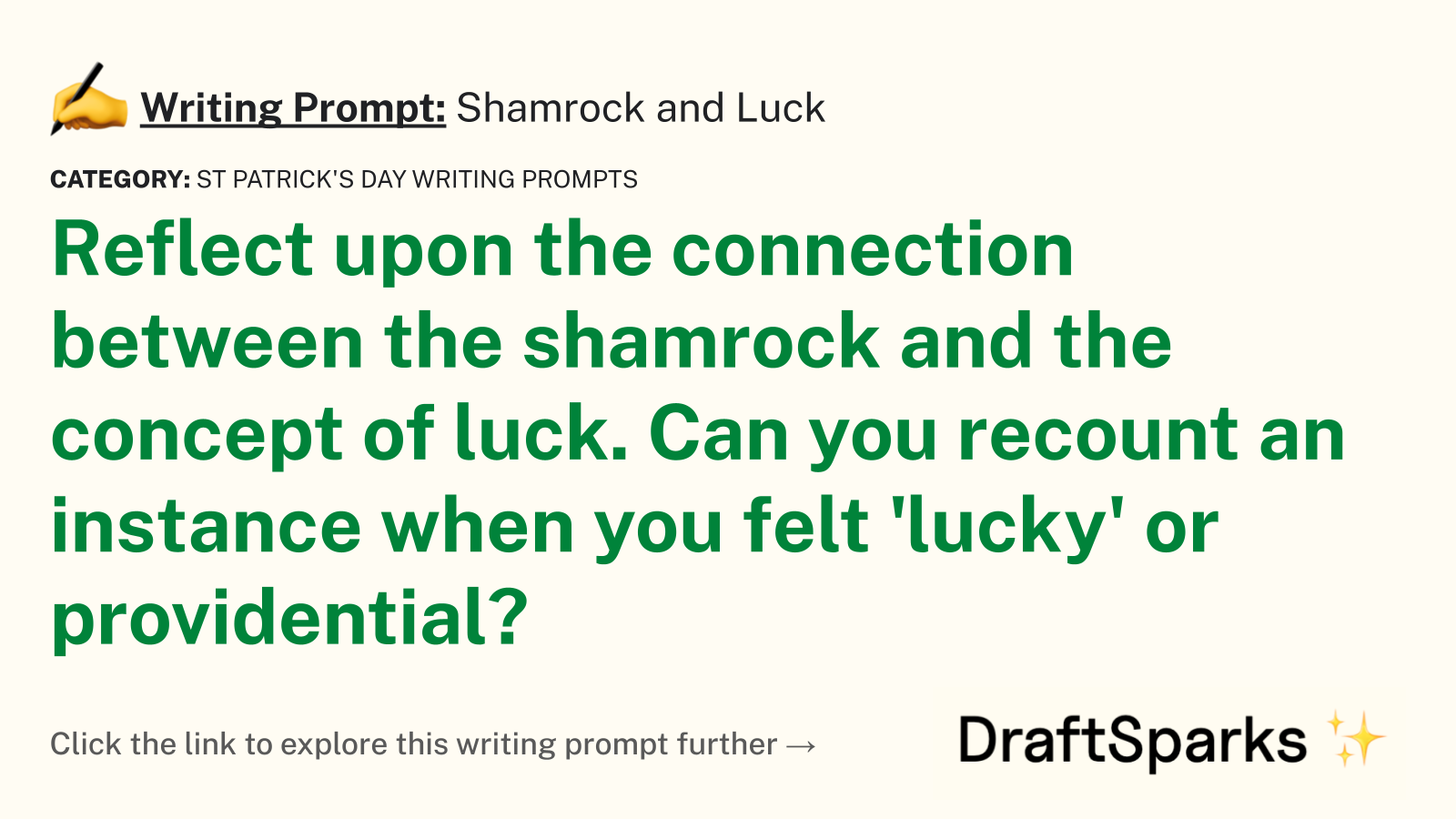 Shamrock and Luck