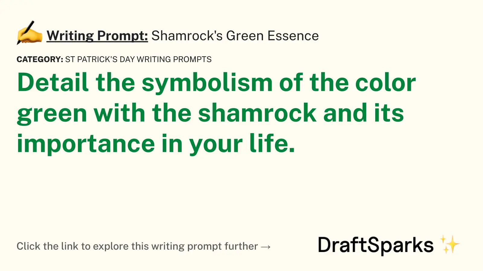 Shamrock’s Green Essence
