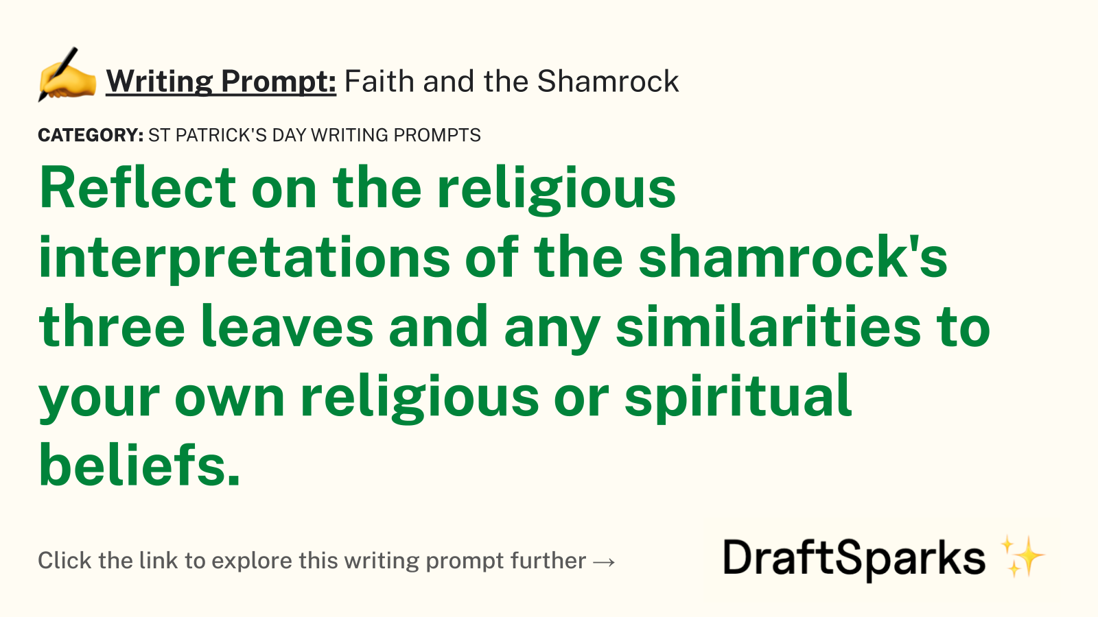 Faith and the Shamrock