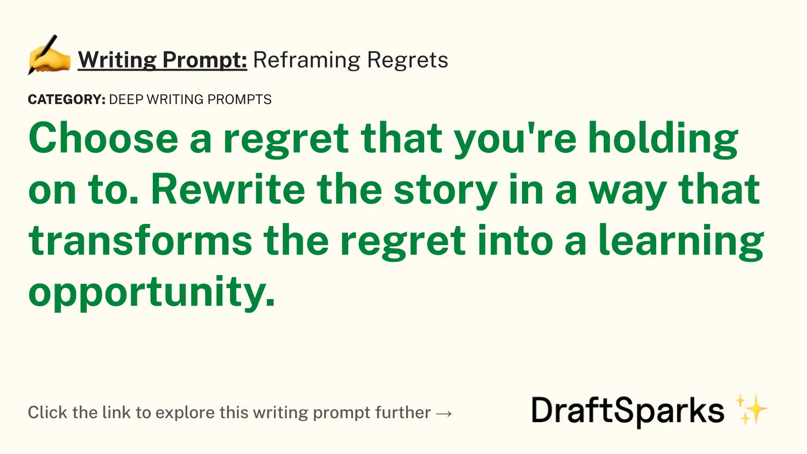 Reframing Regrets