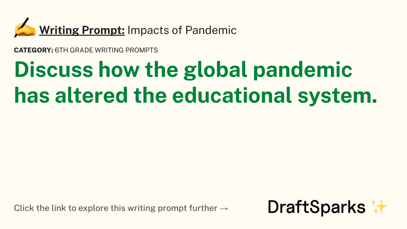 Impacts of Pandemic