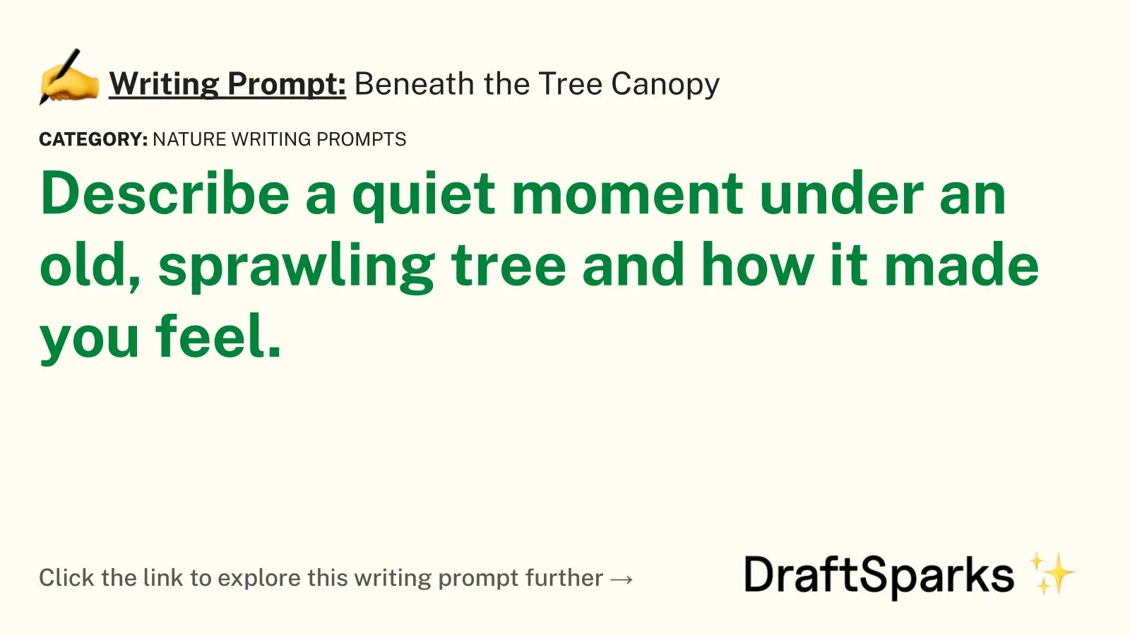Beneath the Tree Canopy