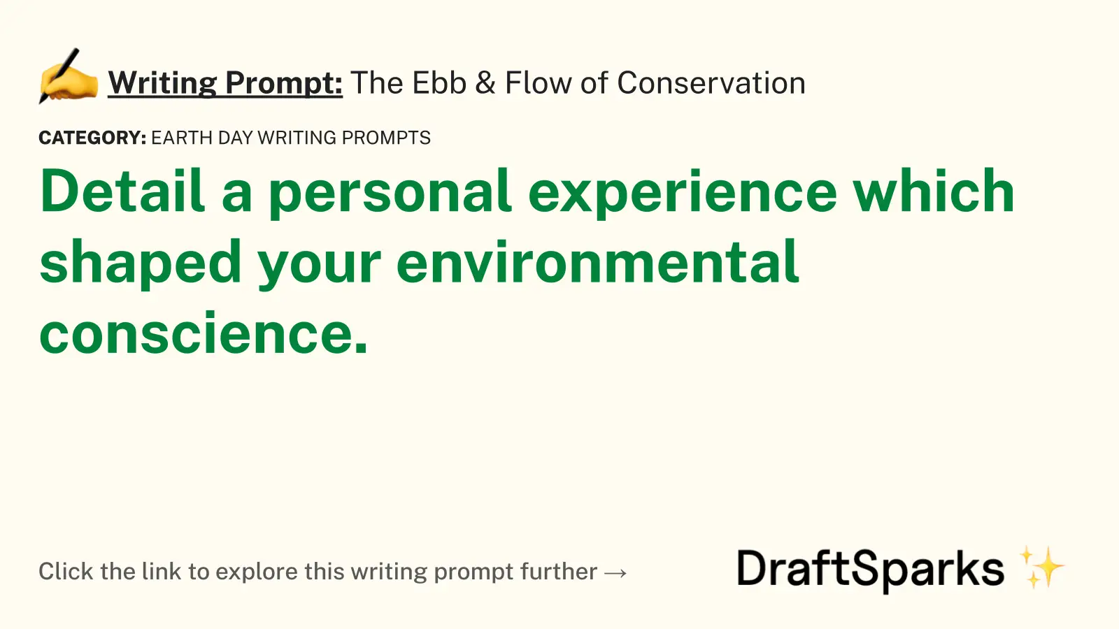 The Ebb & Flow of Conservation