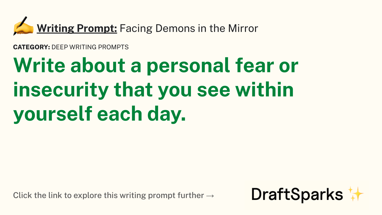Facing Demons in the Mirror