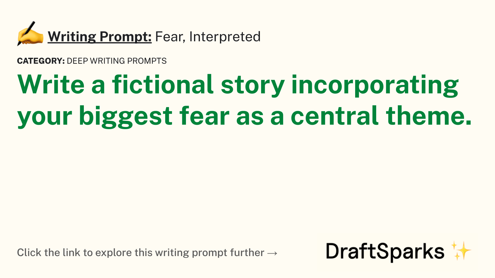 Fear, Interpreted