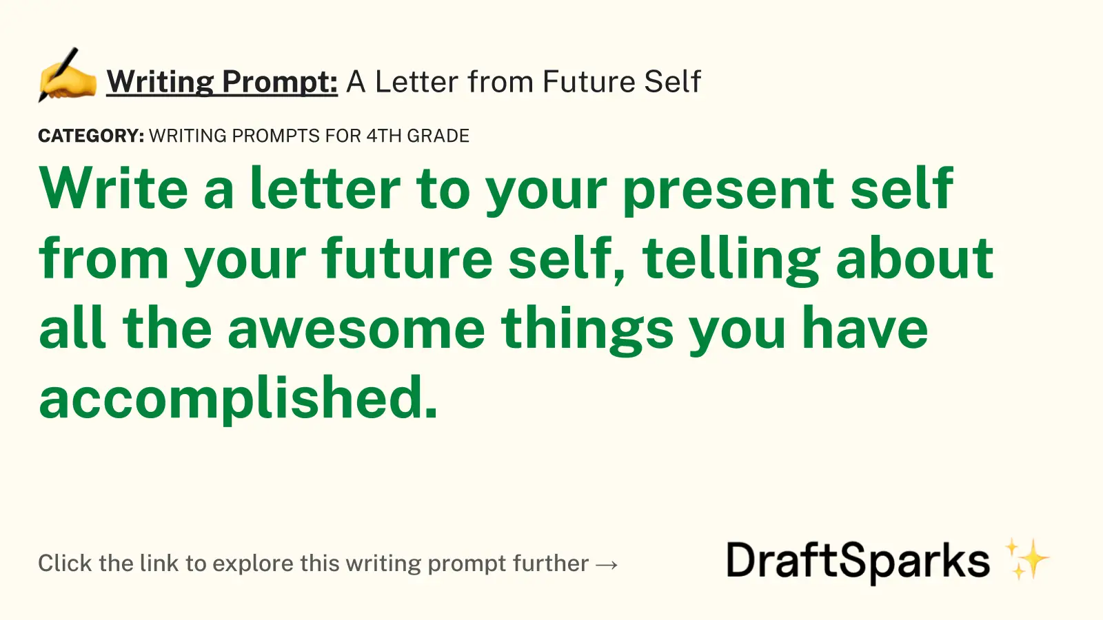 A Letter from Future Self