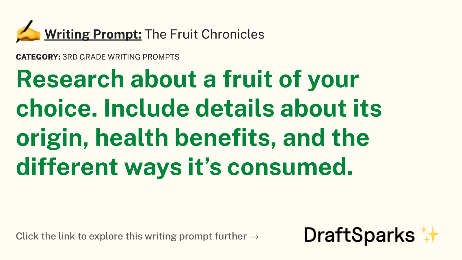 The Fruit Chronicles