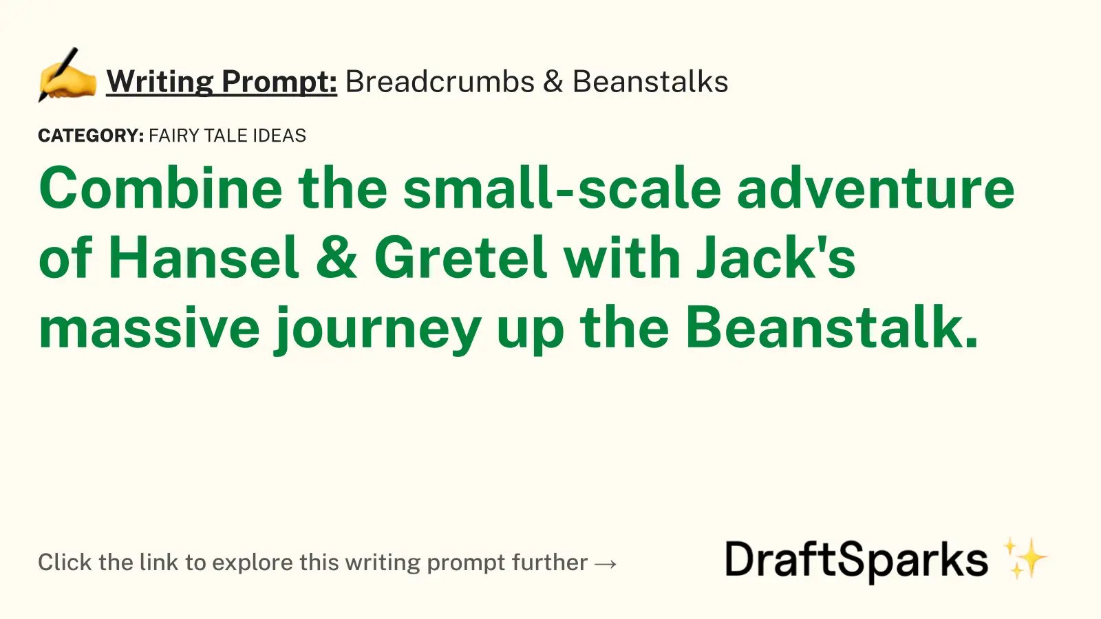 Breadcrumbs & Beanstalks
