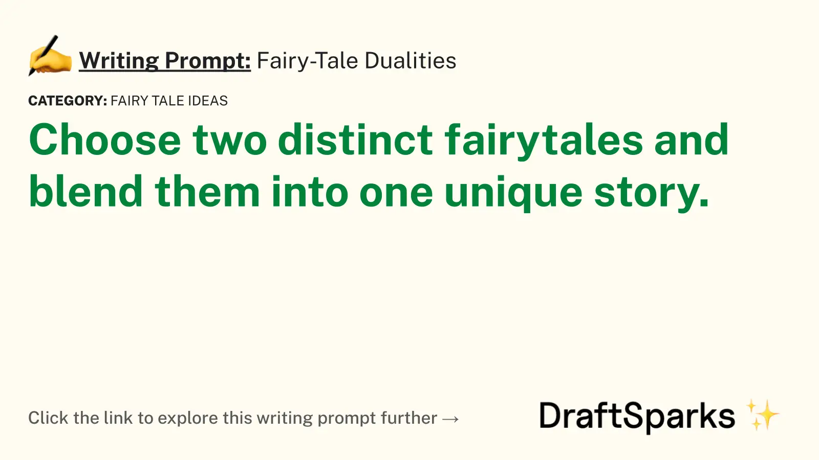 Fairy-Tale Dualities