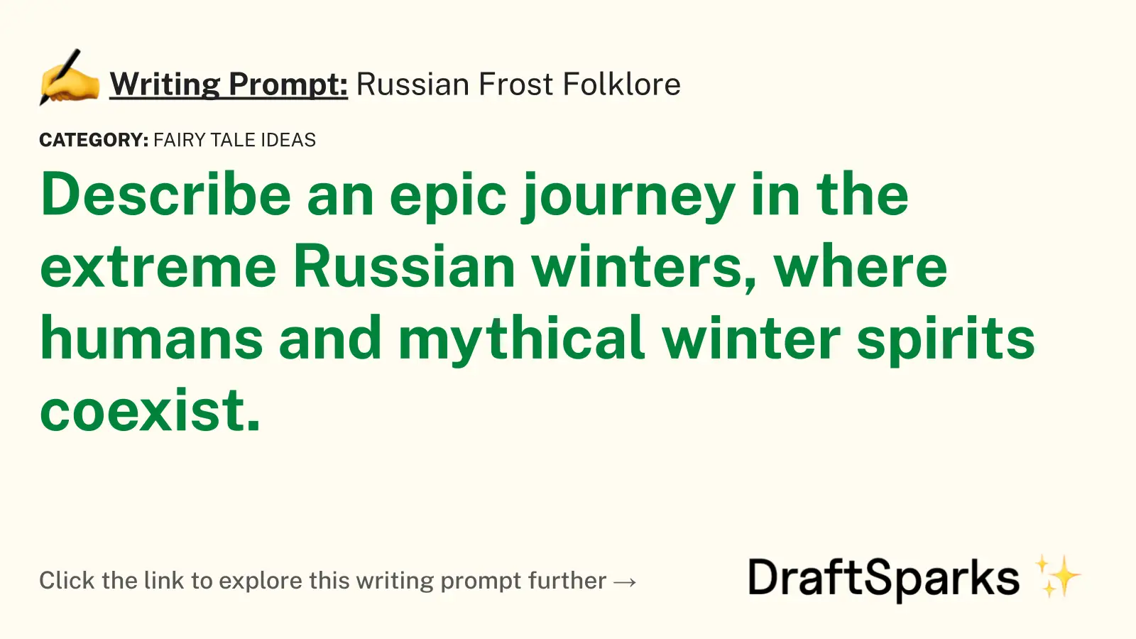 Russian Frost Folklore