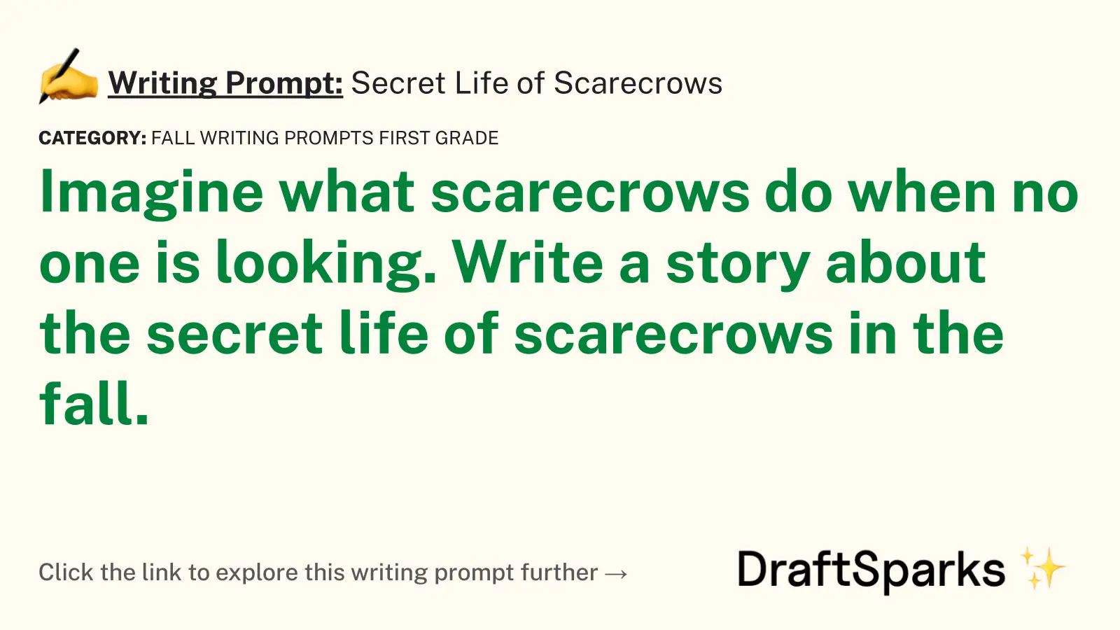 Secret Life of Scarecrows