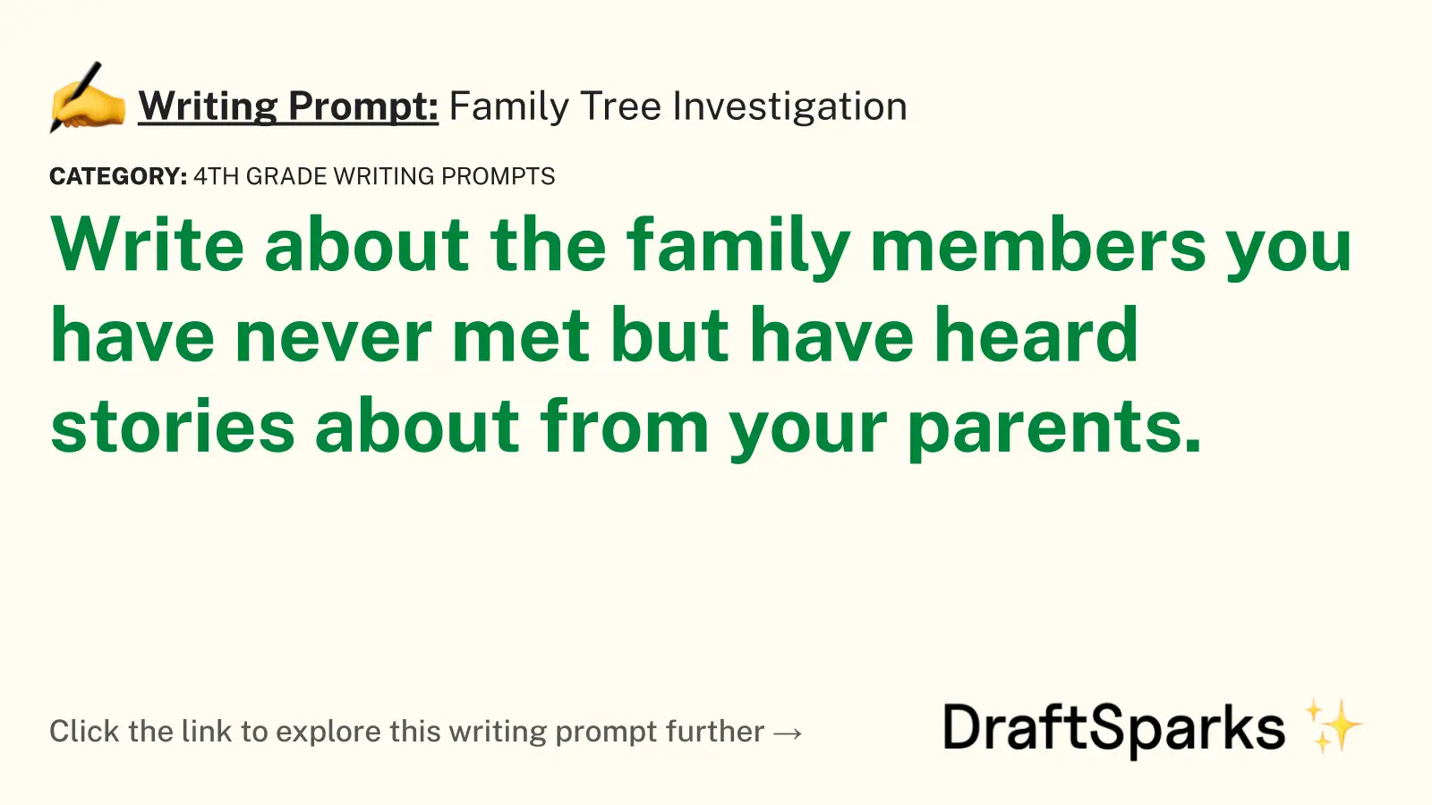 Family Tree Investigation