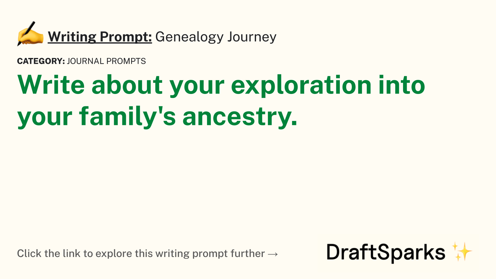 Genealogy Journey