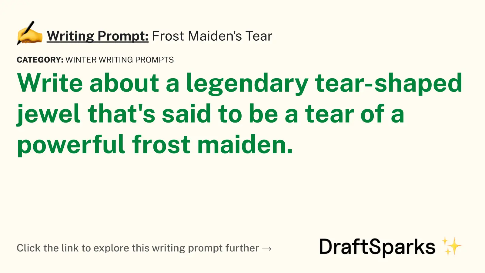 Frost Maiden’s Tear