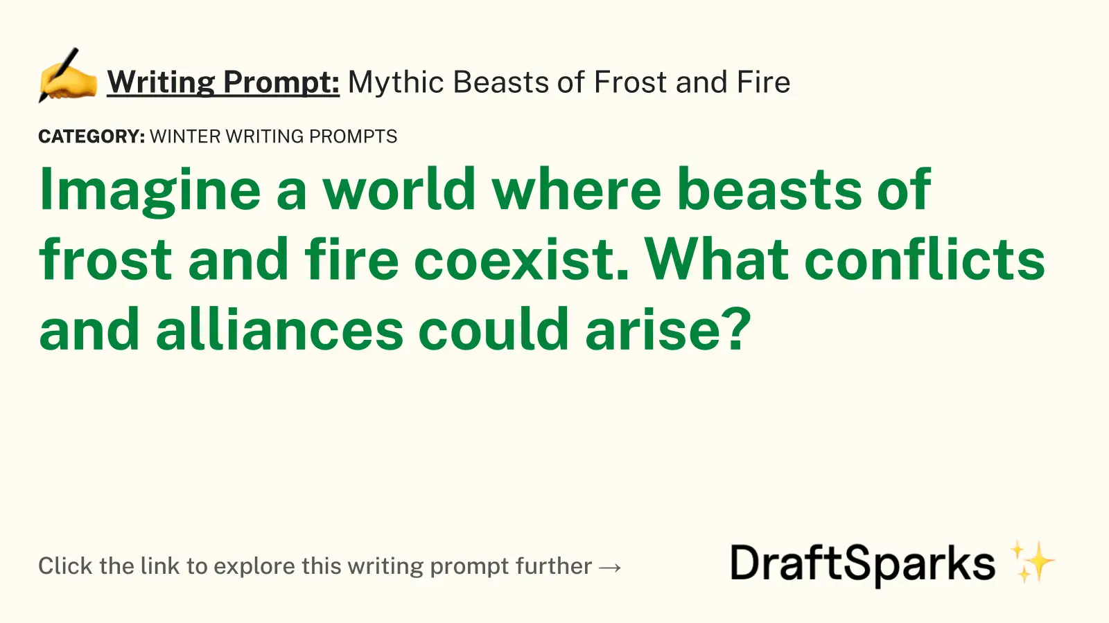 Mythic Beasts of Frost and Fire