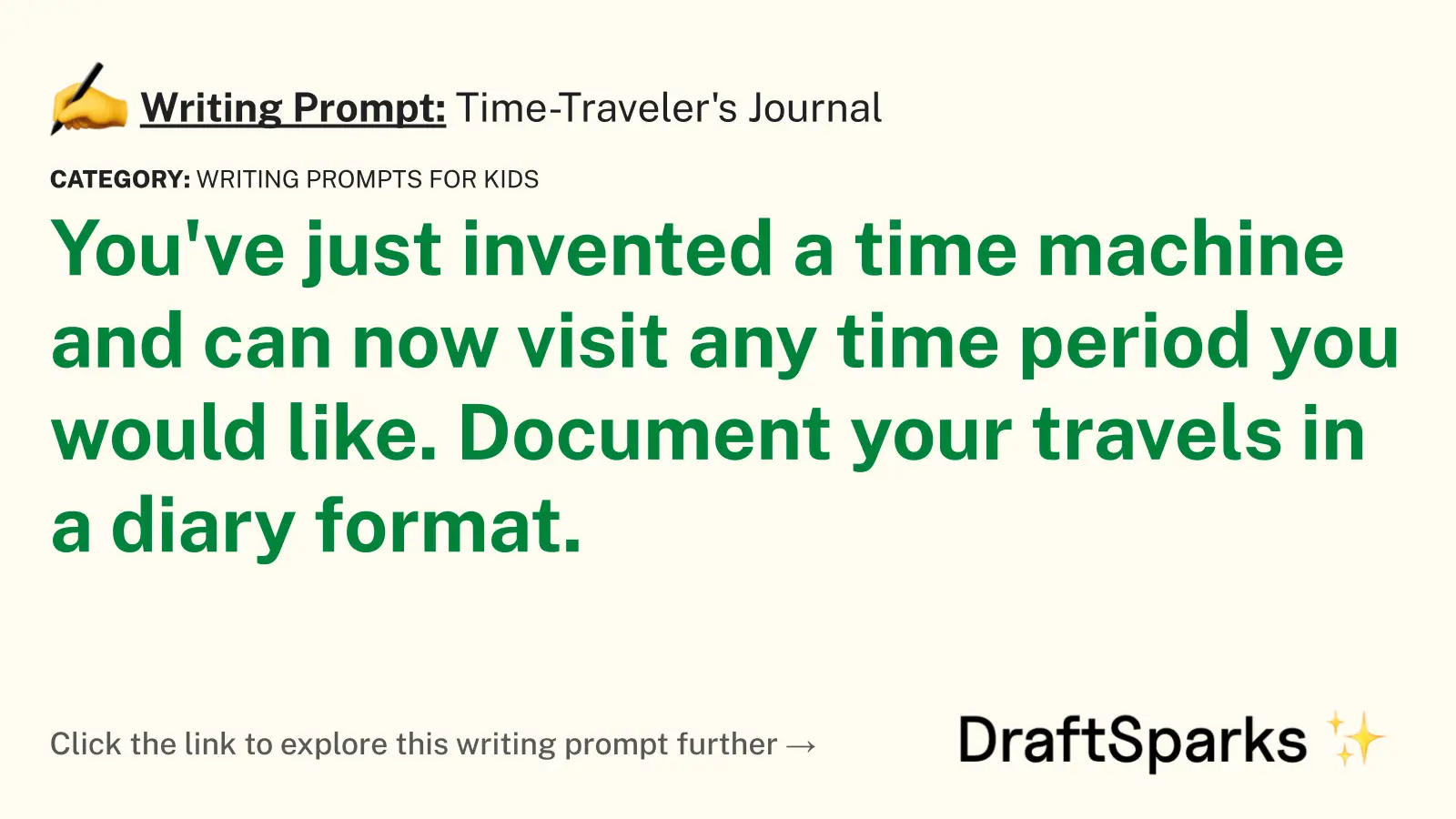 Time-Traveler’s Journal