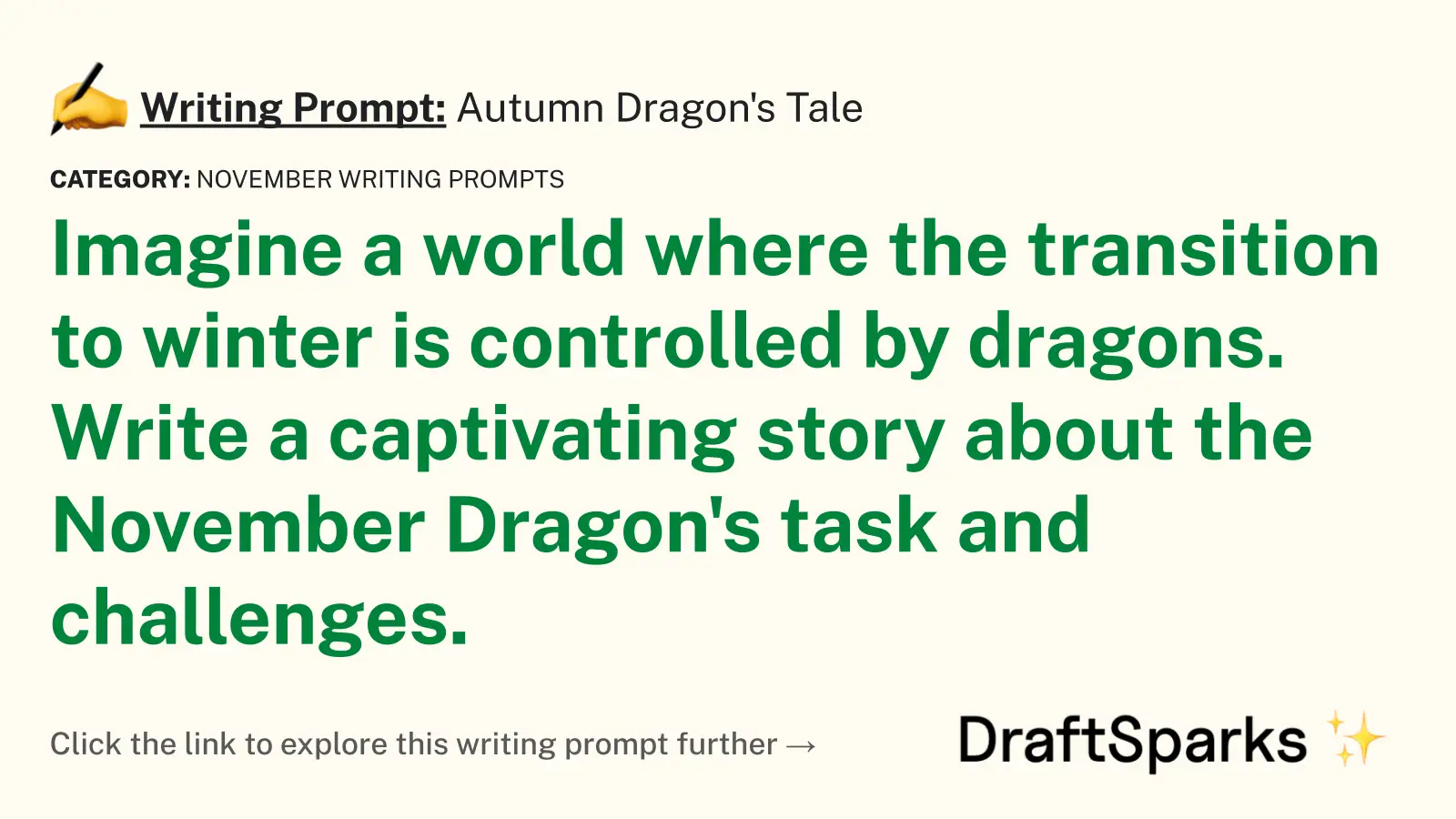 Autumn Dragon’s Tale