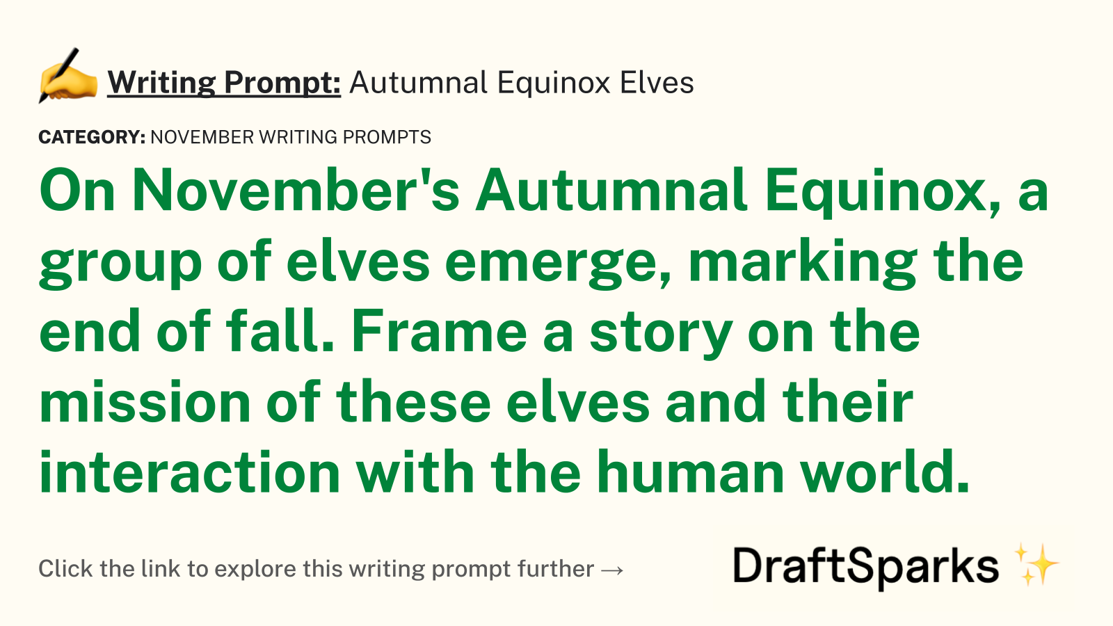 Autumnal Equinox Elves
