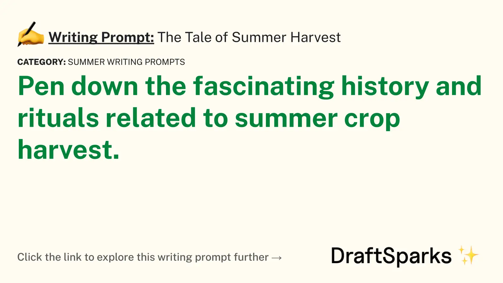 The Tale of Summer Harvest