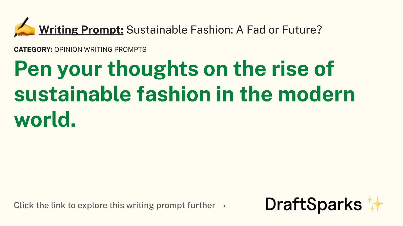Sustainable Fashion: A Fad or Future?