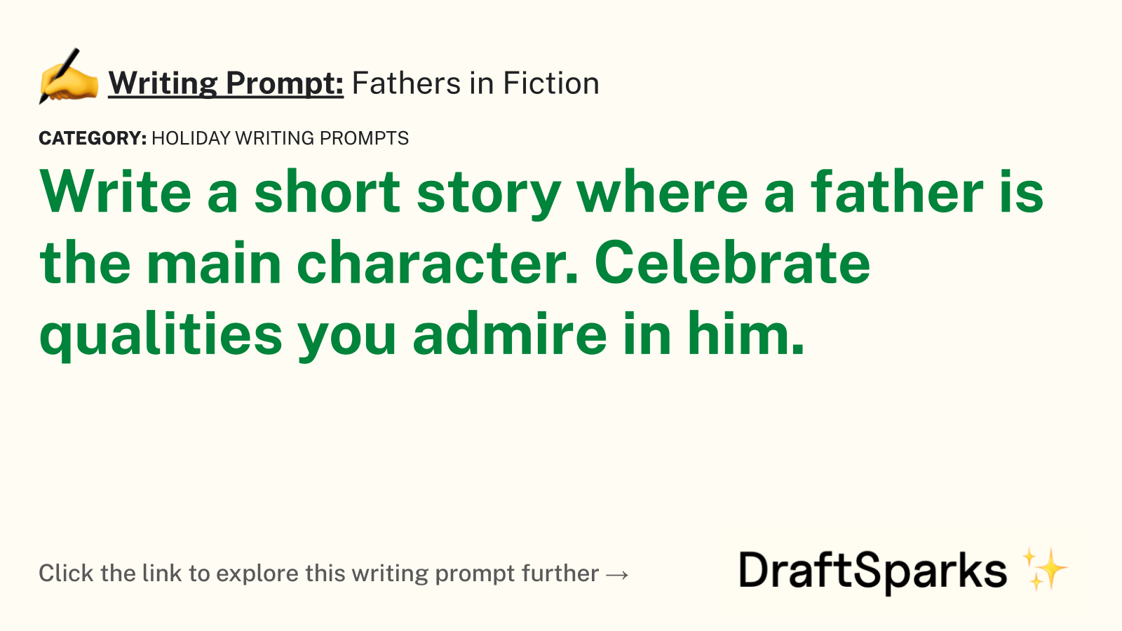 Fathers in Fiction