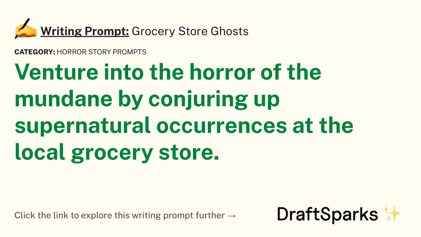 Grocery Store Ghosts