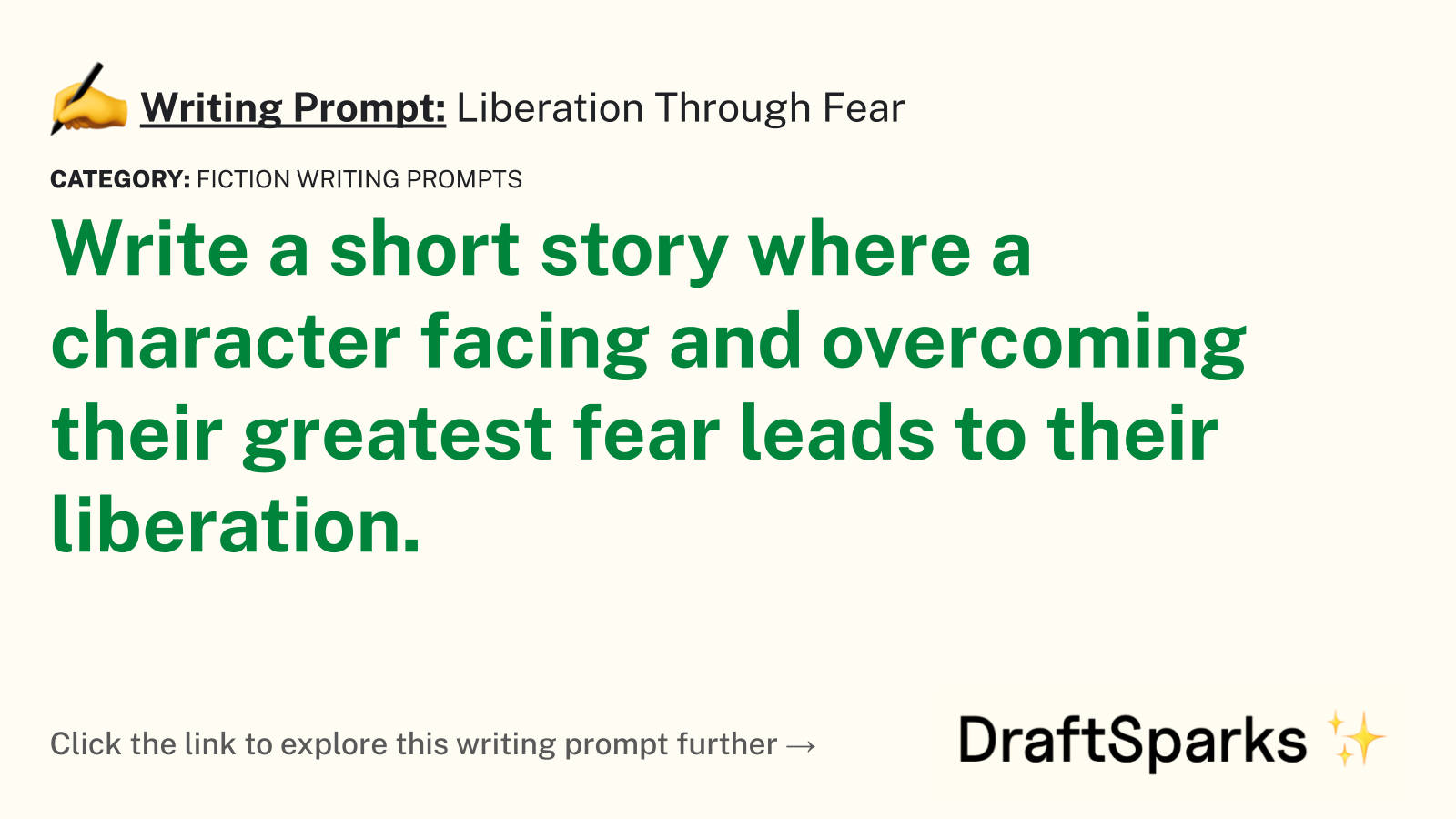 Liberation Through Fear