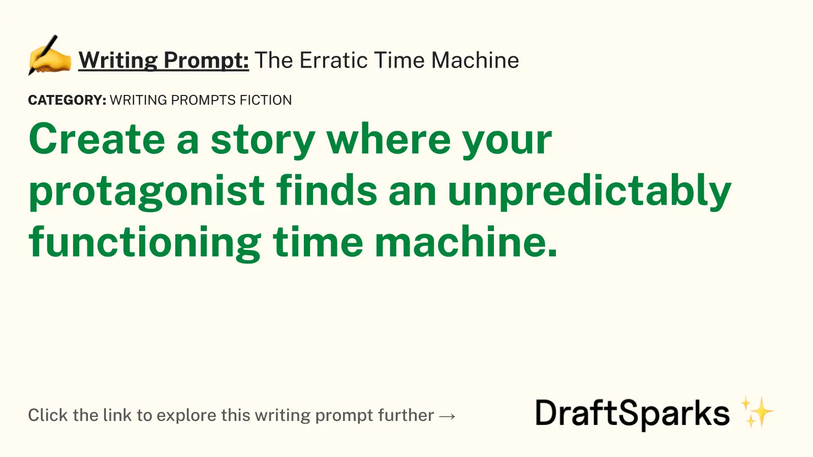 The Erratic Time Machine