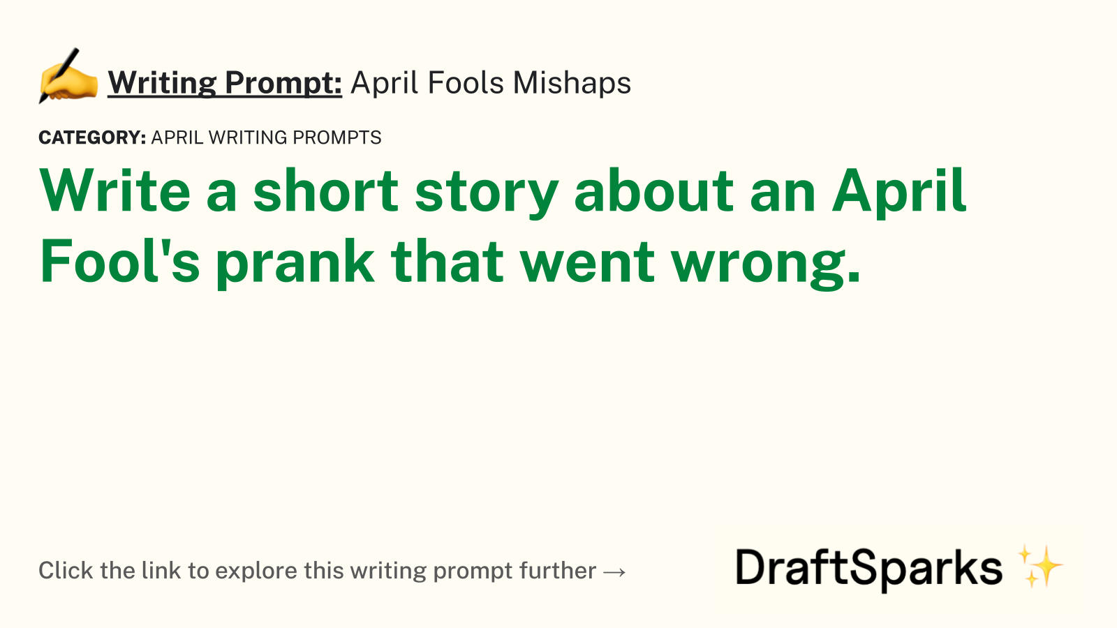 April Fools Mishaps
