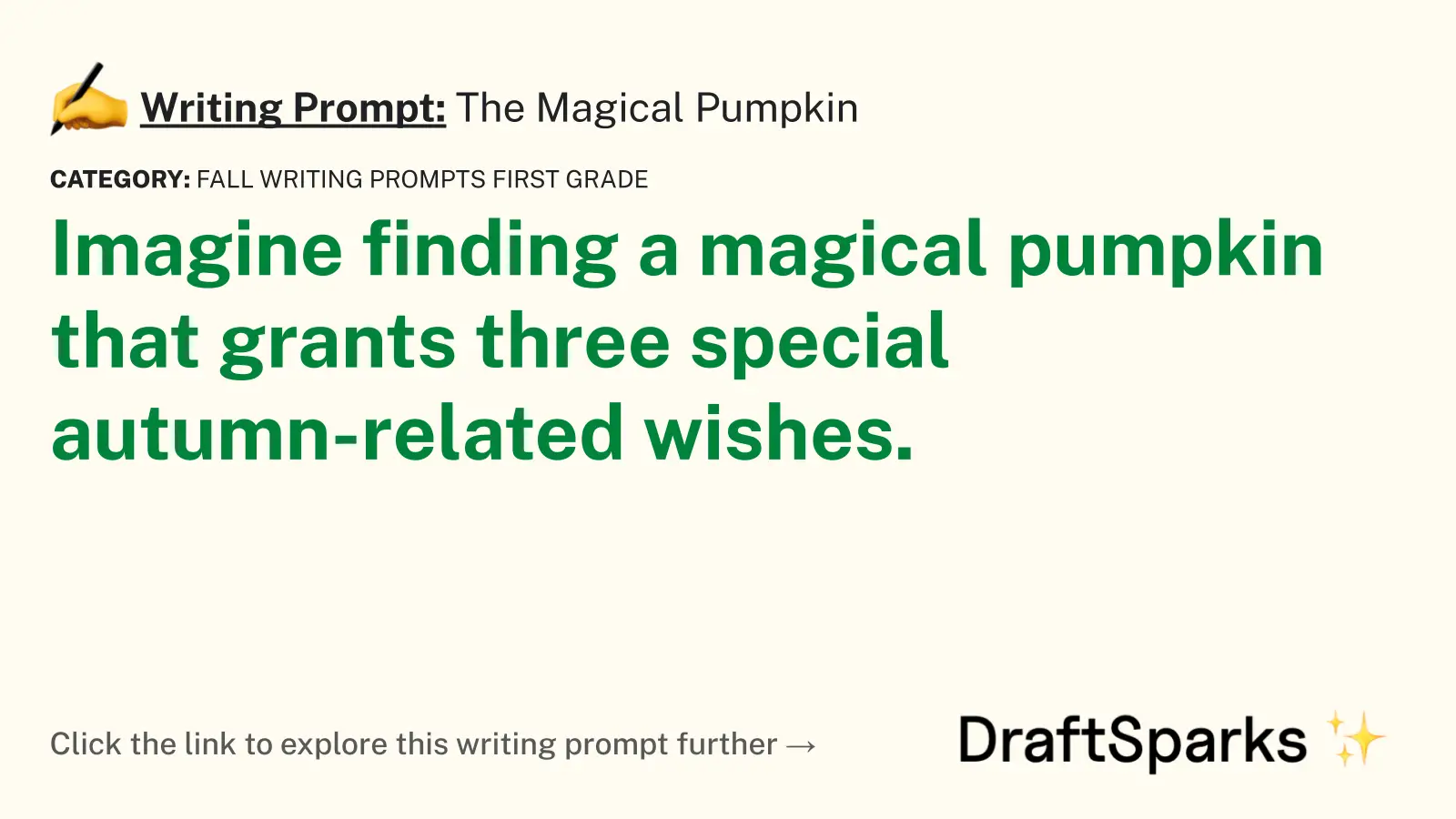 The Magical Pumpkin