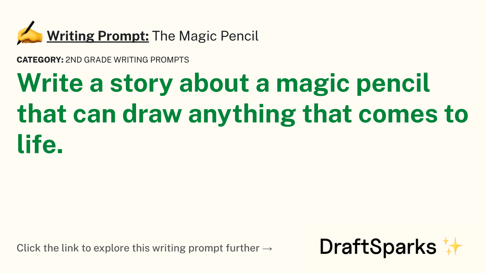 The Magic Pencil