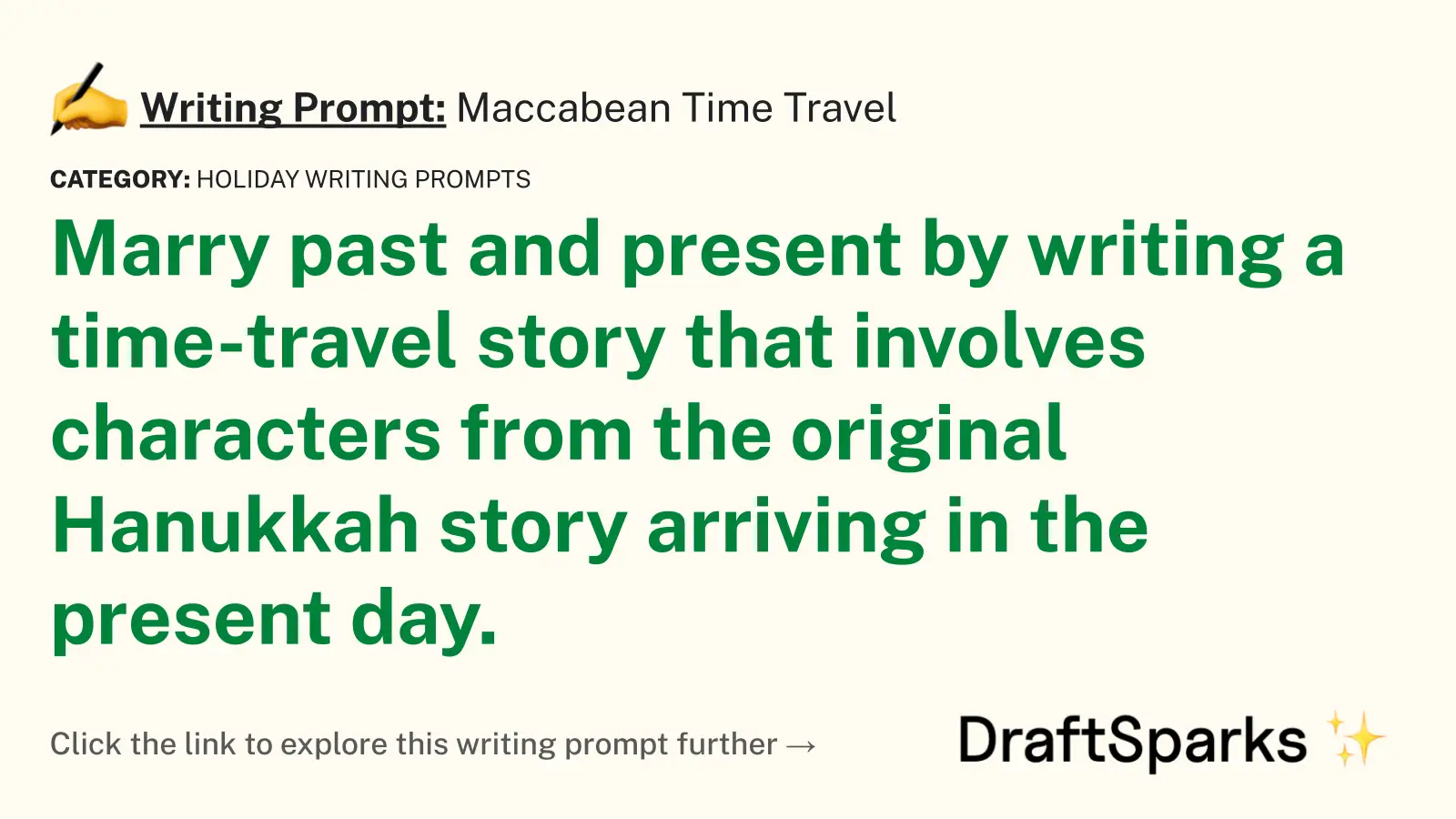 Maccabean Time Travel