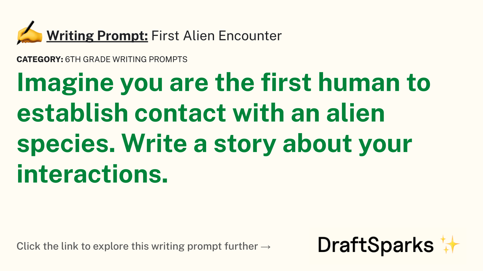 First Alien Encounter